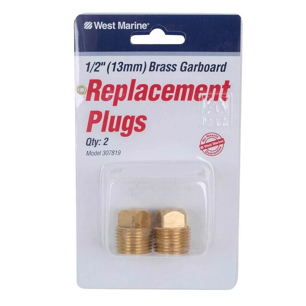 1/2″ NPT Solid Brass Boat Hull Spare Garboard Drain Plug-2 PACK