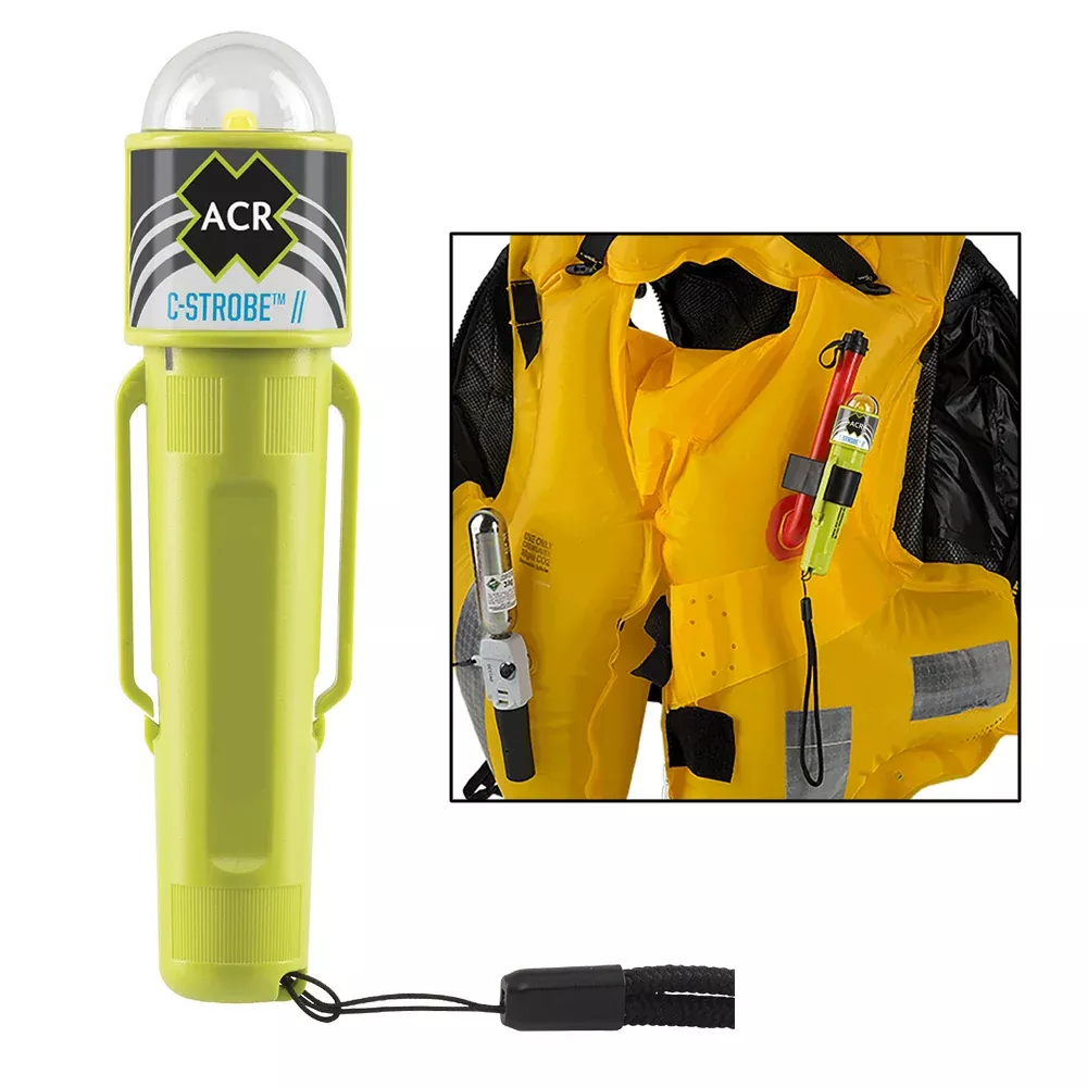 ACR C-Strobe LED Light Jacket Emergency Signal, USCG, SOLAS (Batteries Not Included) [3965]