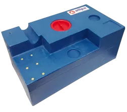 Allpa Blue Waste Water Tank Of Polyethylene, Rectangular, 103L, 950x400x300mm