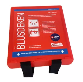 Allpa Fire Blanket Ajax, 1100x1100mm, With Red Mounting Bracket