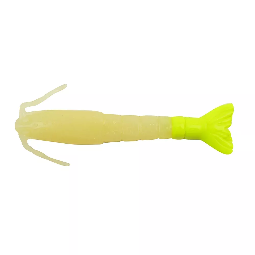 Berkley Gulp! Saltwater Shrimp - 3" - Glow/Chartreuse [1240004]