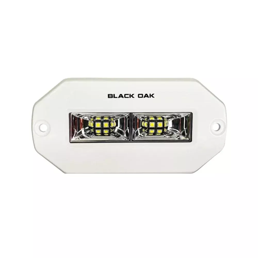 Black Oak 4" Marine Flush Mount Spreader Light - White Housing - Pro Series 3.0 [4FMSL-S]
