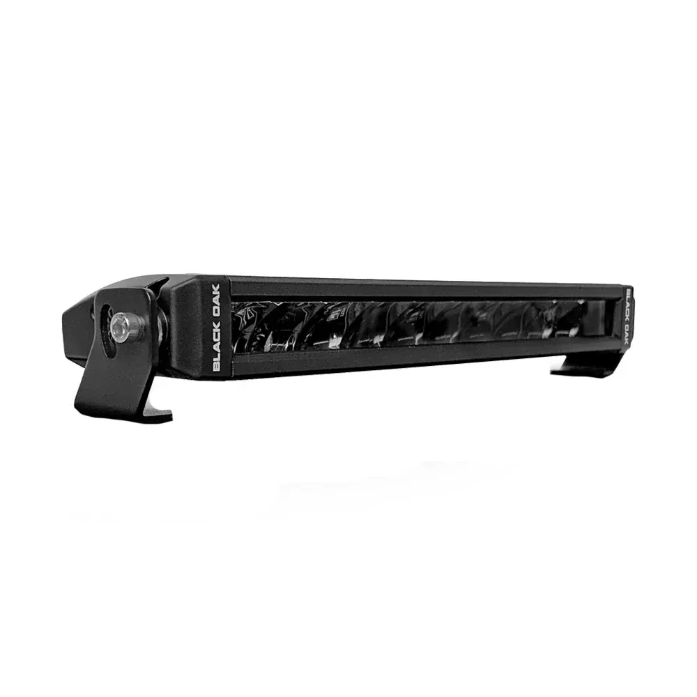 Black Oak Single Row Slim 10" 150W Dual Color LED Light Bar - WhiteYellow - Combo Beam [10C-AW]