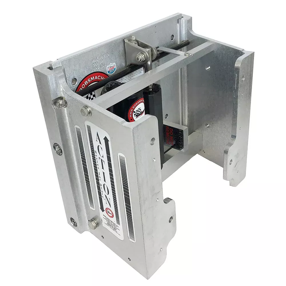 Bob's Machine 8" Setback Action Series Hydraulic Jack Plate - Silver