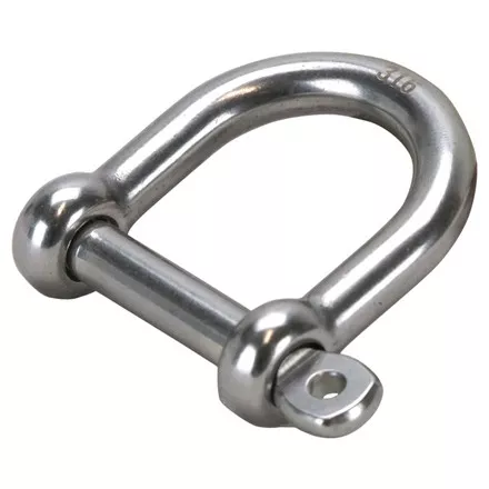 'D' Shackles - Wide, 316 Stainless Steel