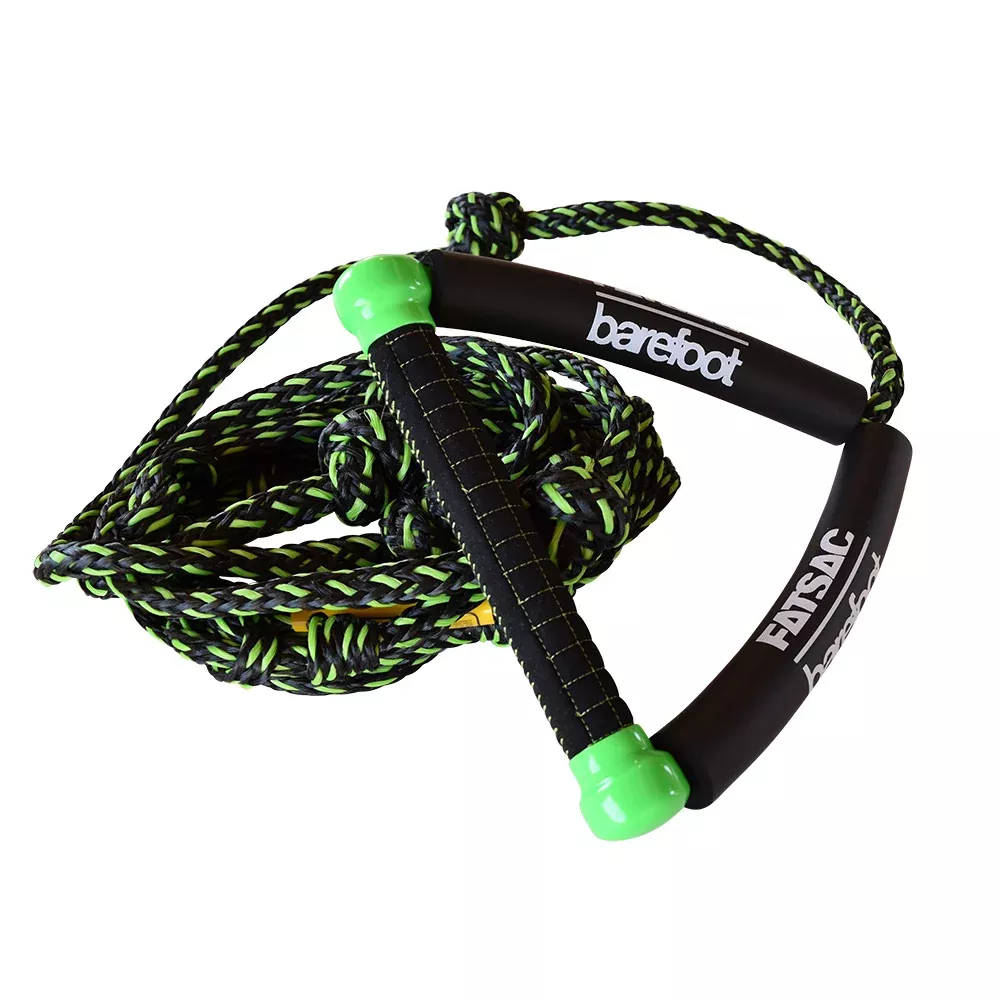 FATSAC 25 Wake Surf RopeHandle Combo - GreenBlack