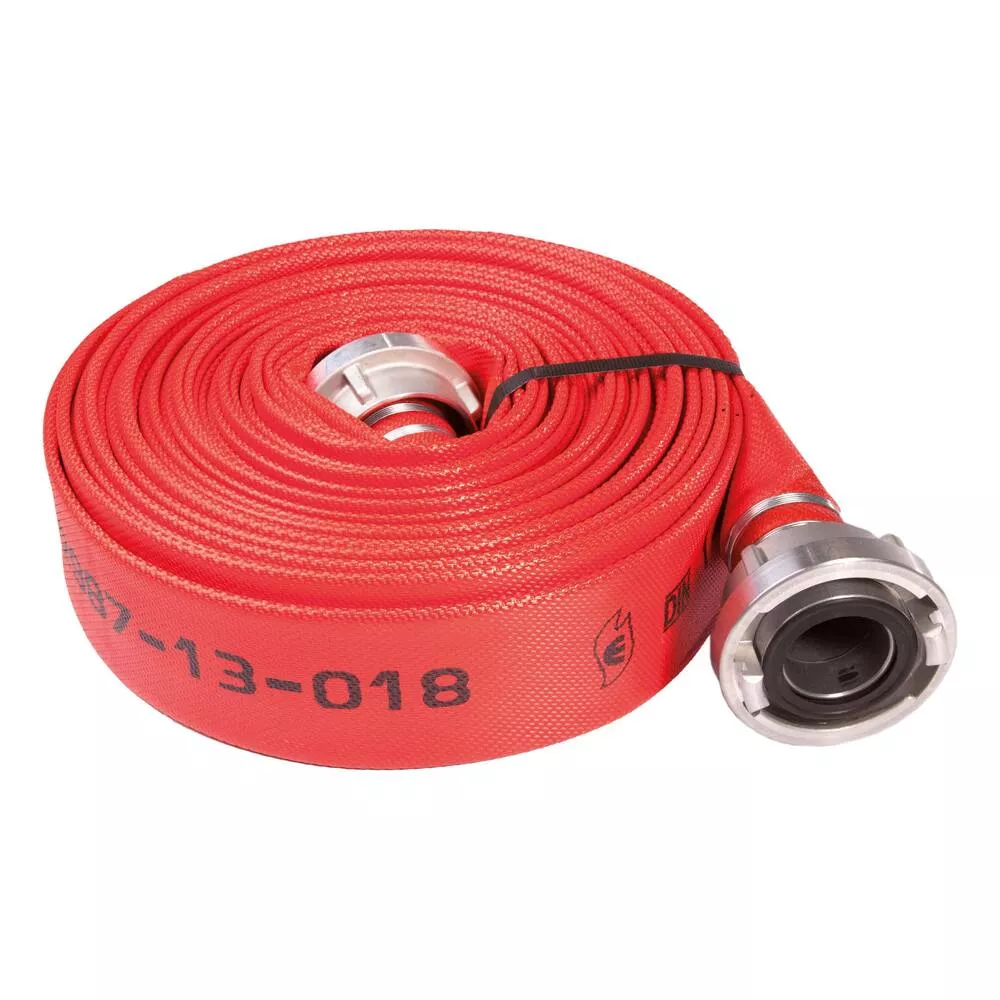 Fire Hose With Coupling 20m Red 1,5" X NA 81