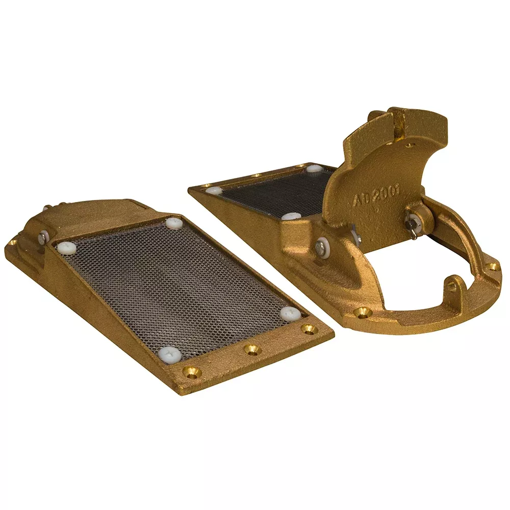 GROCO Perforated Hull Strainer w/Access Door 1-1/4" Max Thru-Hull