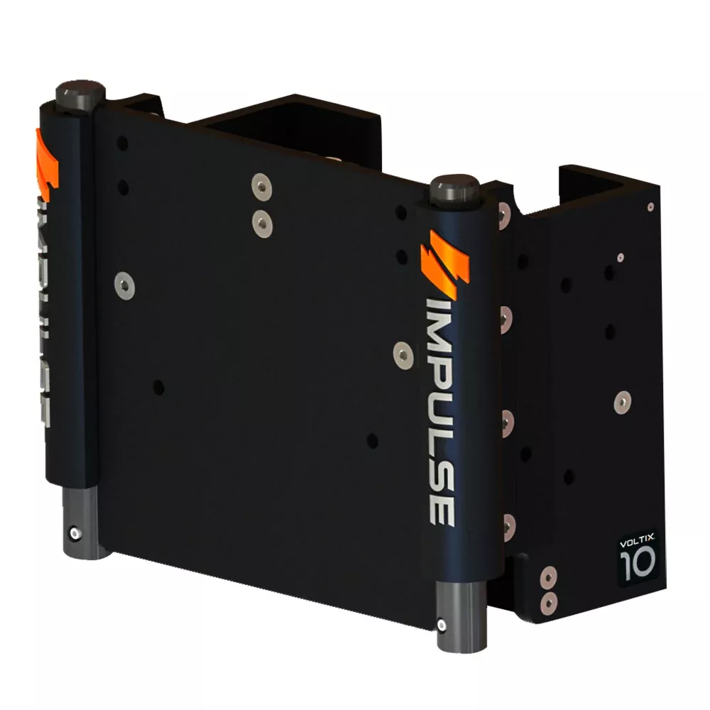 IMPULSE XL 10" Set Back Electric Jack Plate w/Standard Control - Black Anodize [75073-B]