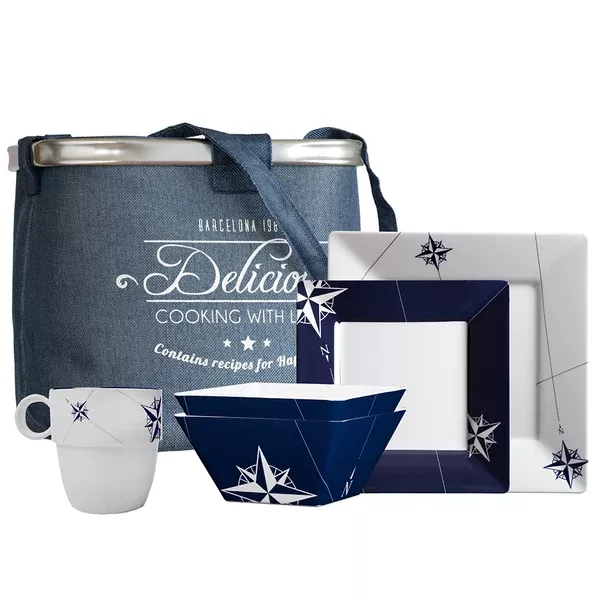Marine Business Melamine Square TablewareBasket - NORTHWIND - Set of 24 [15146]