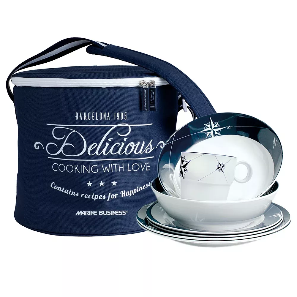 Marine Business Melamine TablewareBasket - NORTHWIND - Set of 16 [15147]