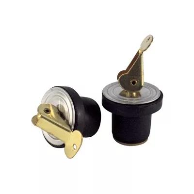Marpac Baitwell Plugs with Brass Handle - 1/2 Inch ID