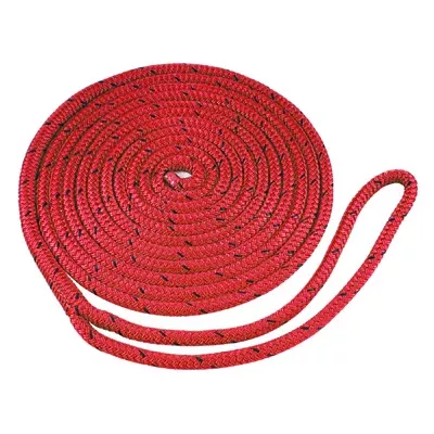 Marpac Braided MFP Dock Line - 3/8 Inch x 15 Feet - Red