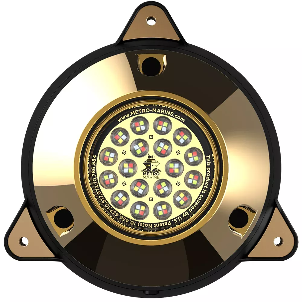 Metro Marine High-Output Surface Mount Underwater Light w/Intelligent Full Spectrum LEDs - RGBW, 45 Beam [F-SMR1-FS-45]