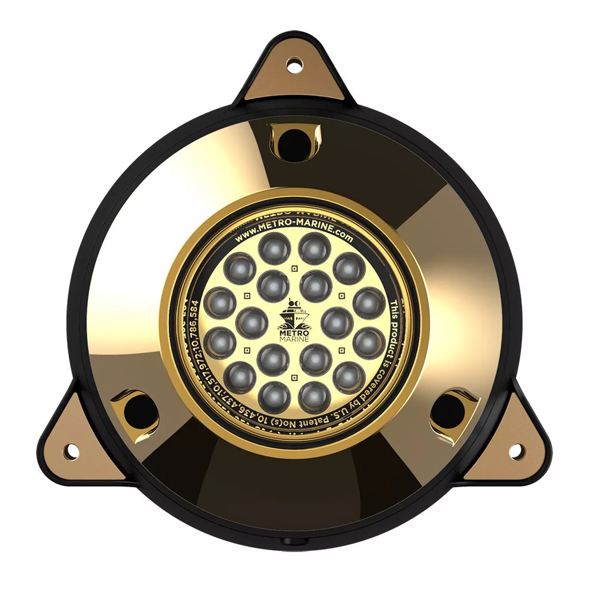 Metro Marine High-Output Surface Mount Underwater Light w/Intelligent Monochromatic LEDs – Blue, 90 Beam [F-SMR1-B3-90]