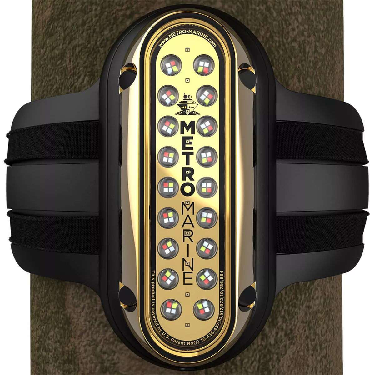 Metro Marine High-Output Vertical Piling Mount Light w/Intelligent Full Spectrum LEDs – RGBW, 45 Beam [F-PME1-V-FS-45]