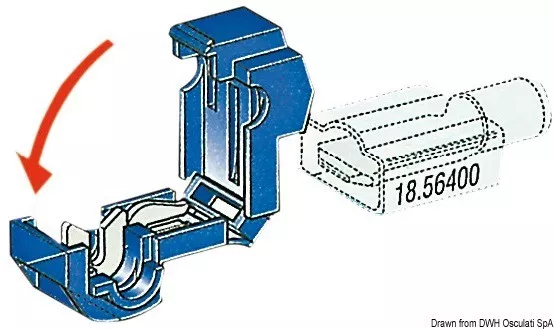 Osculati T-Type Quick Splice Connector for 1-2.5 mm² Cables, Pack of 100 - 14.100.97