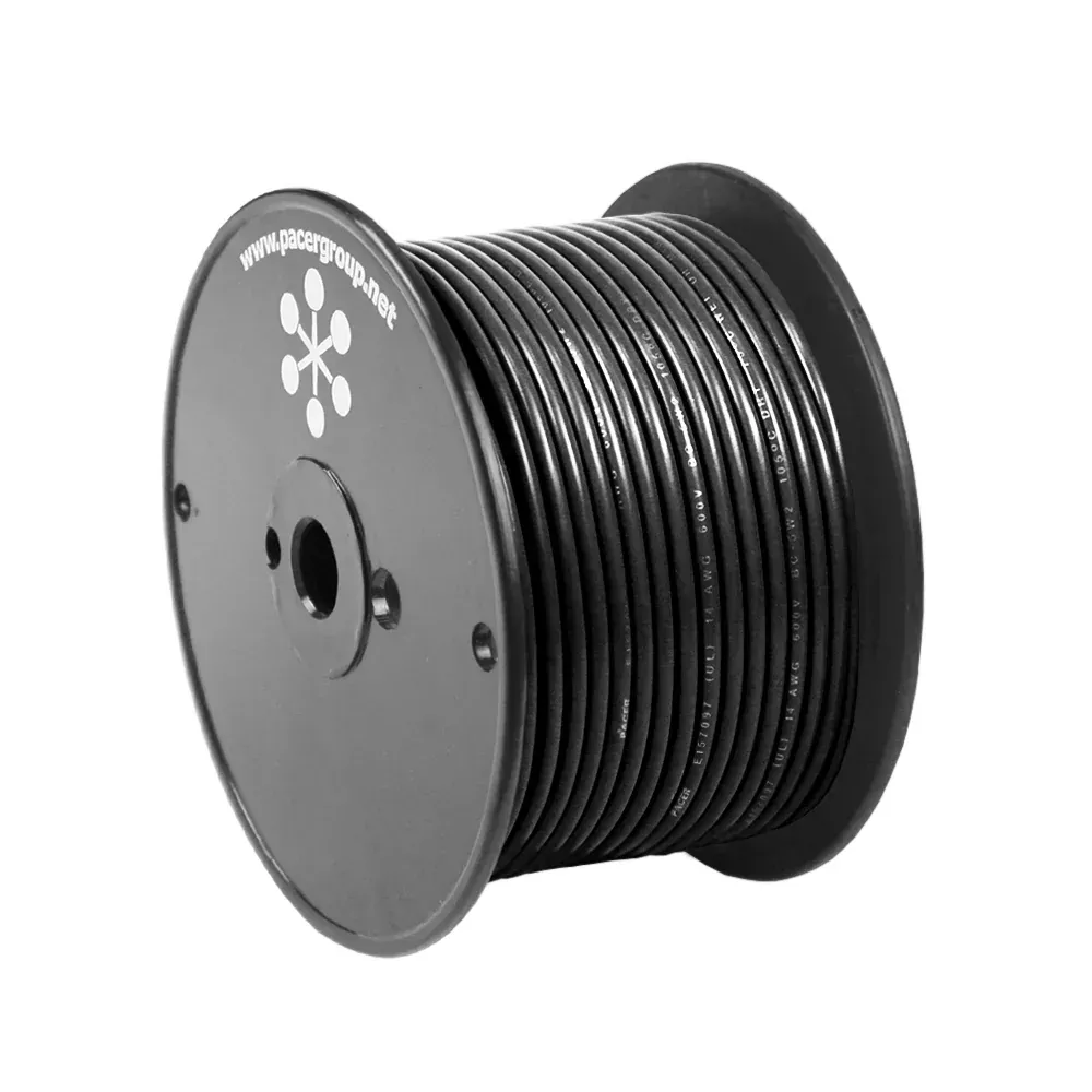 Pacer Black 12 AWG Primary Wire - 100[WUL12BK-100]