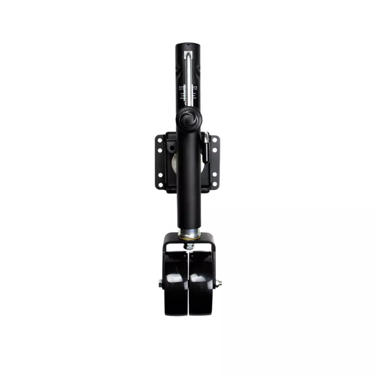 Powerwinch Select Series Jack - 1500lb, Weld-On, Double Wheel, Carbon Black