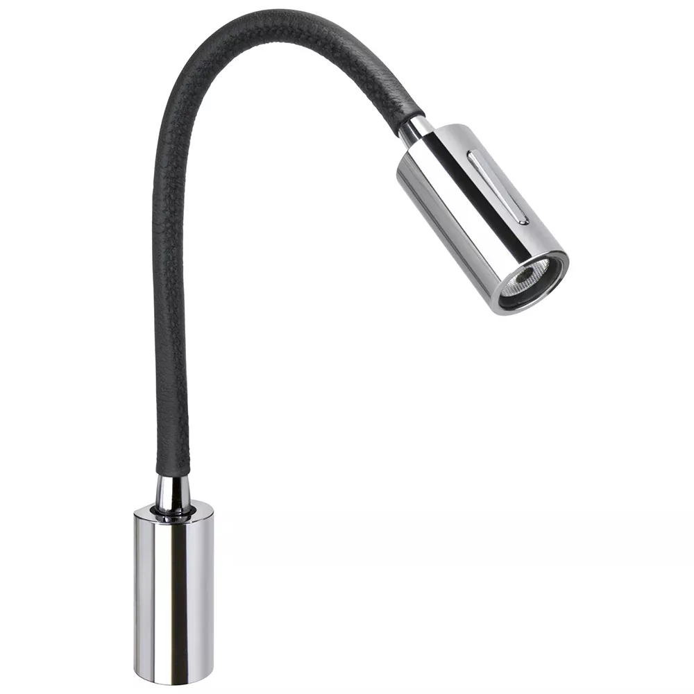 Quick Audrey WL Wall Light w/USBSwitch Daylight Black Neopreme Chrome