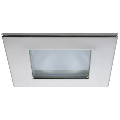 Quick Marina XP Downlight LED - 4W, IP66, Screw Mounted - Square Stainless Bezel, Square Warm White Light [FASP3002X02CD00]