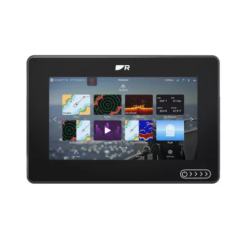 Raymarine Axiom 2 RV 7" Chartplotter/Fishfinder w/RealVision 3D Sonar, Lighthouse North America ChartRV-100 Transducer