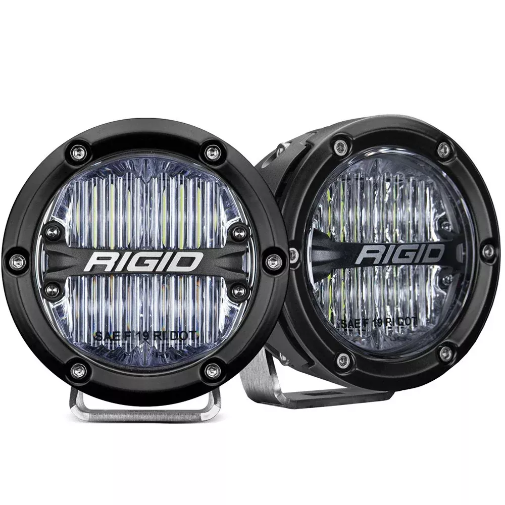 RIGID Industries 360-Series 4" LED SAE Fog Beam - White - Set of 2