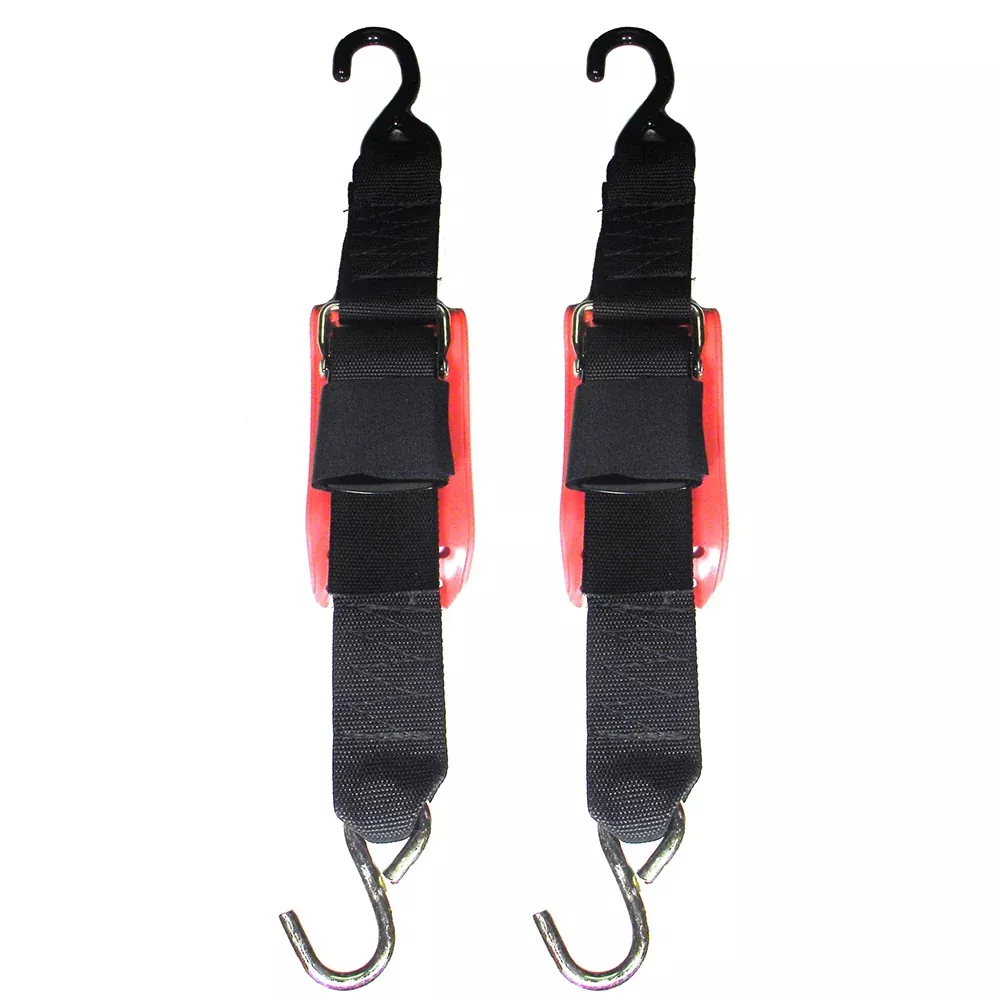 Rod Saver Quick Release Trailer Tie-Down w/Vinyl Pad - 2" x 6 - Pair