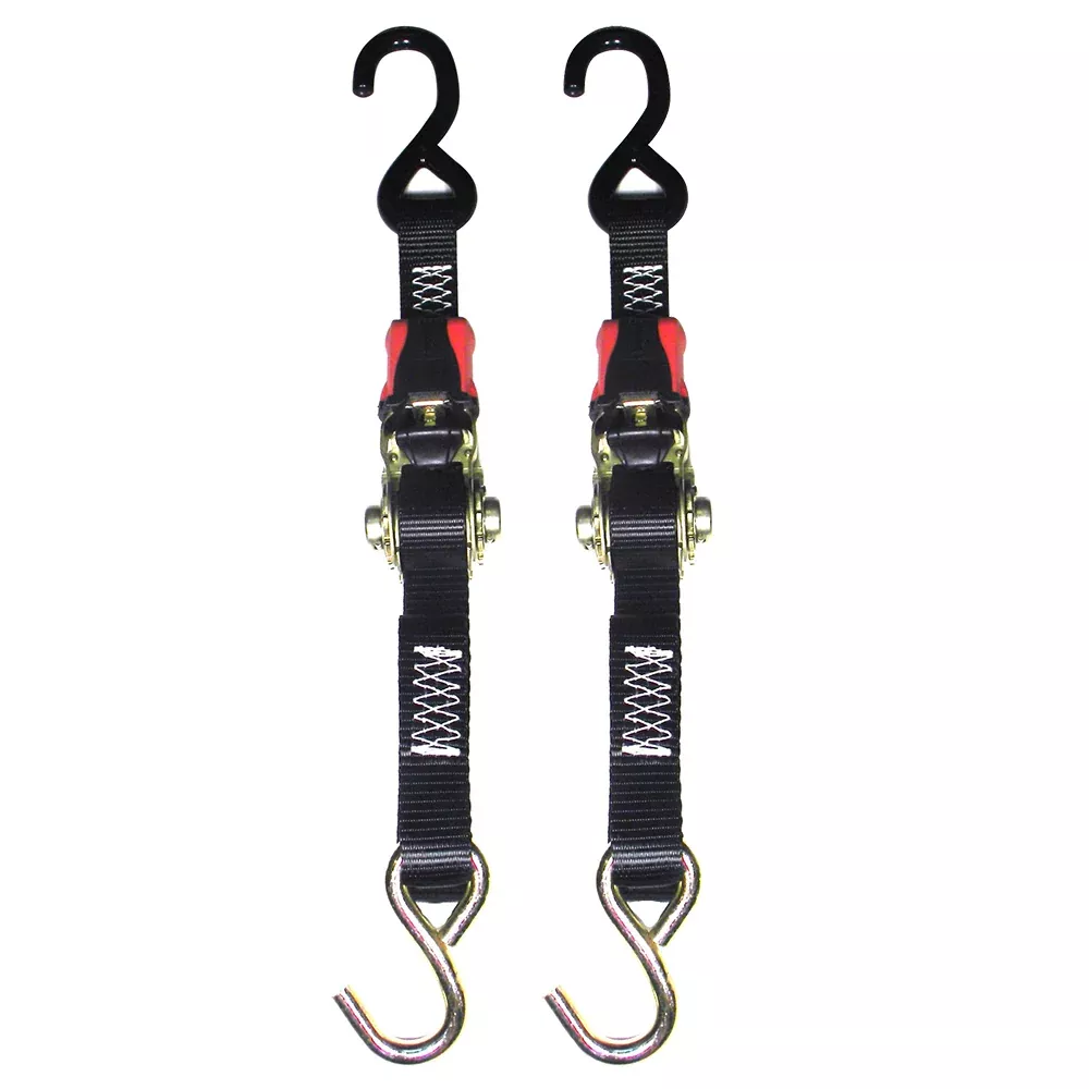 Rod Saver Rubber Ratchet Tie-Down - 1" x 6 - Pair