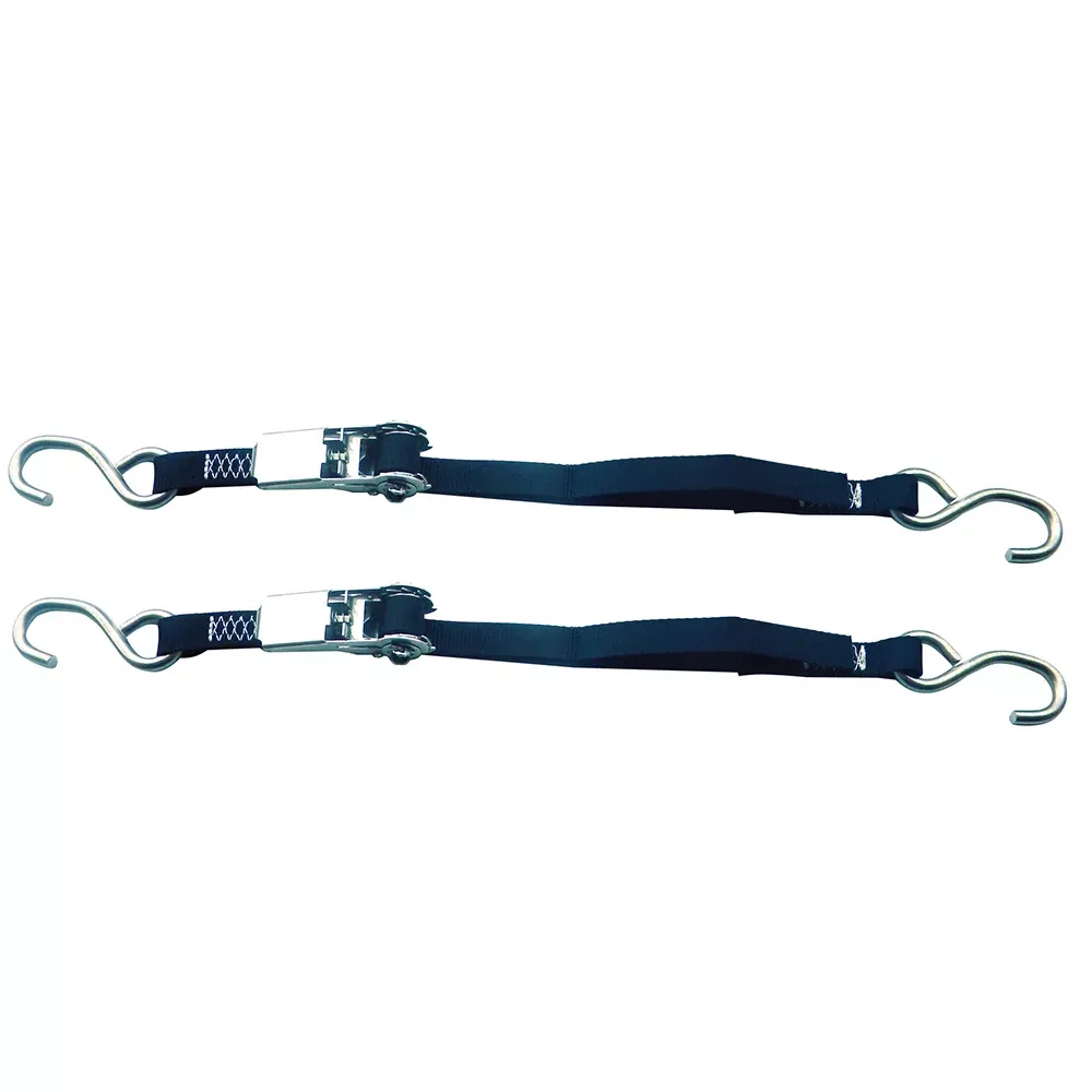 Rod Saver Stainless Steel Ratchet Tie-Down - 1" x 6 - Pair