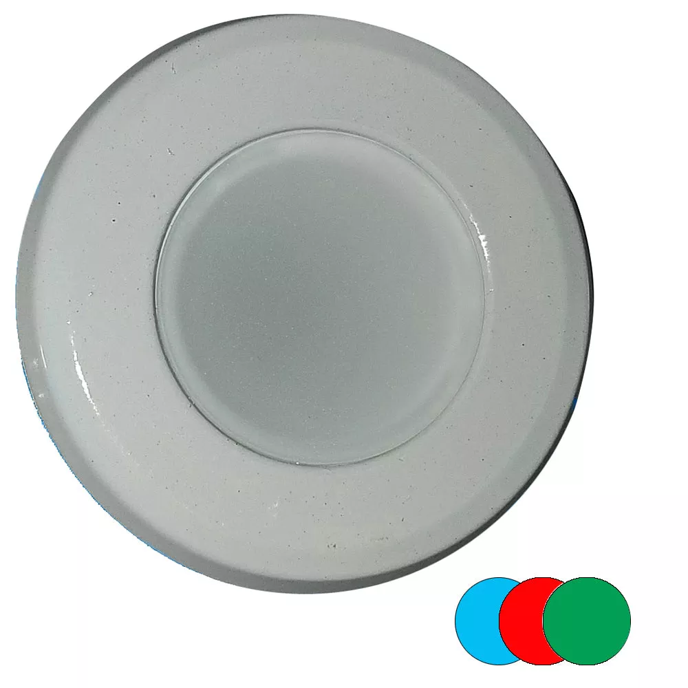 Shadow-Caster Color-Changing White, BlueRed Dimmable - White Powder Coat Down Light