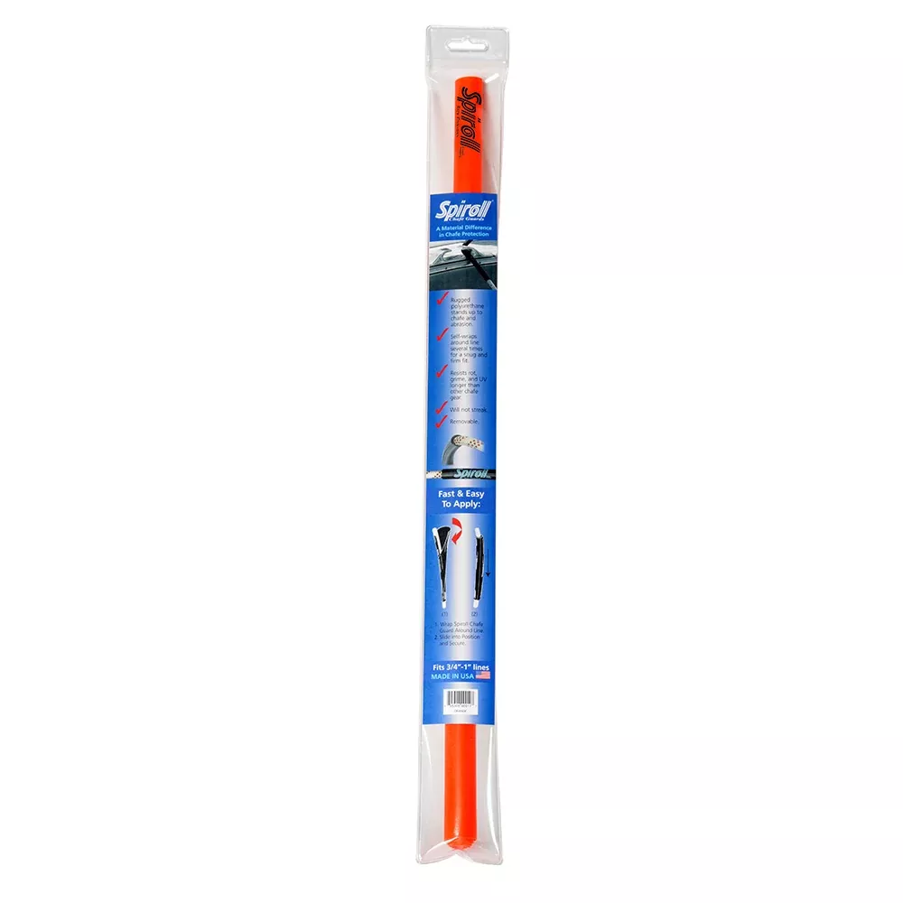 Spiroll Chafe Guard Orange for Lines up to 3/4"-1" Diameter
