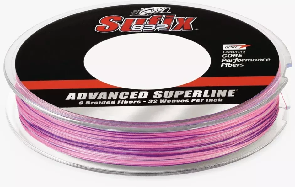 Sufix 660-030SR 832 Advanced Superline, 30 lb Test, 150 Yard Spool, Sunrise