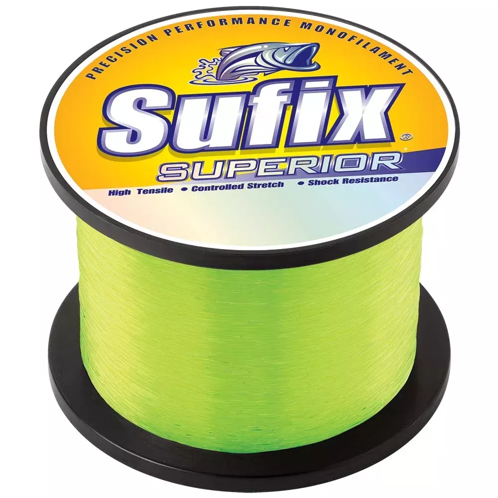 Sufix Superior Hi-Vis Yellow Monofilament – 50lb – 275 yds [638-150]