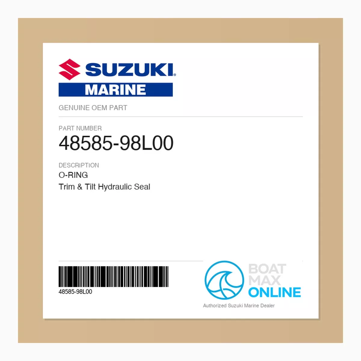 Suzuki OEM PTT O-Ring 48585-98L00 | Trim & Tilt Hydraulic Seal