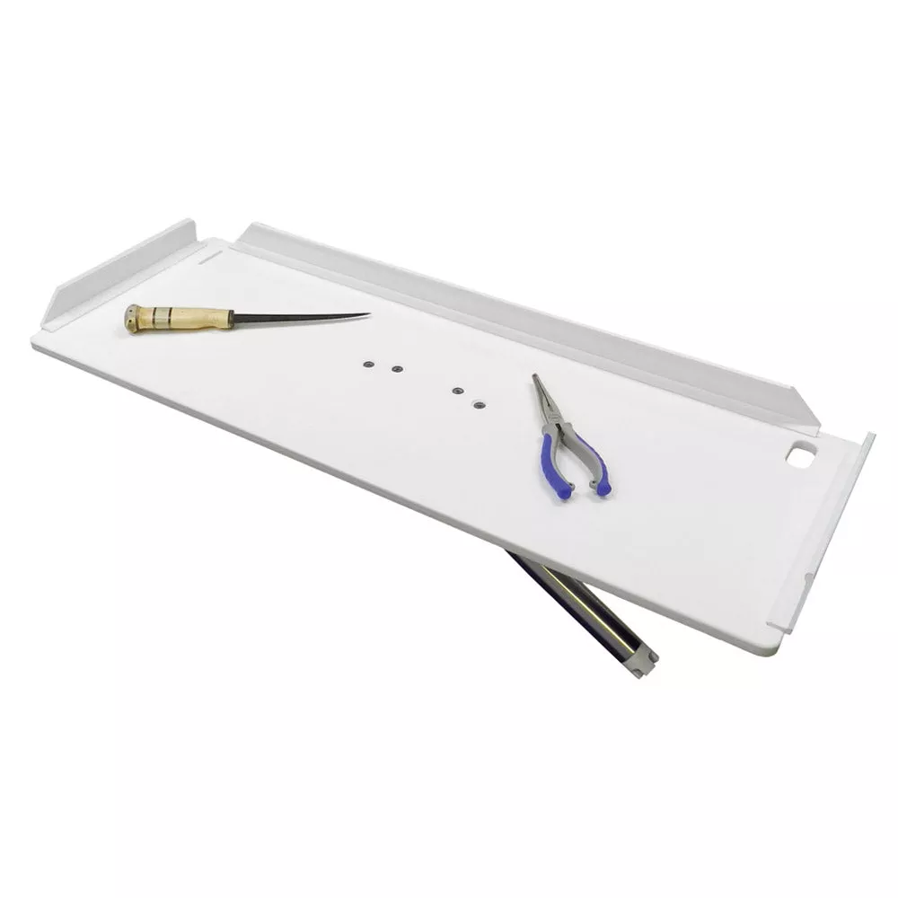 TACO 32" Poly Filet Table w/Adjustable Gunnel Mount - White [P01-2132W]
