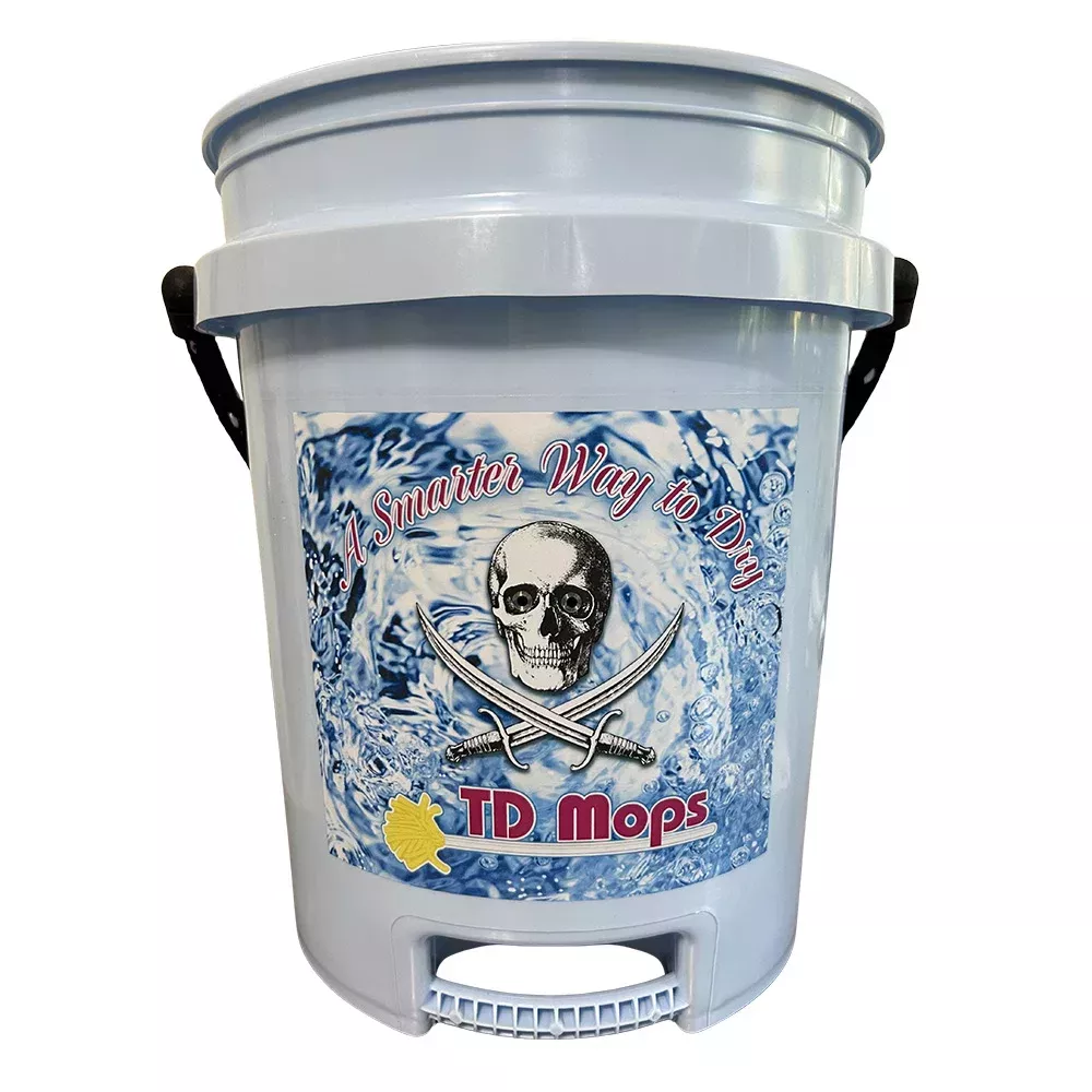 TD Mop TD Grip Bucket - Light Blue - 5 Gallon [BLUEGRIP]