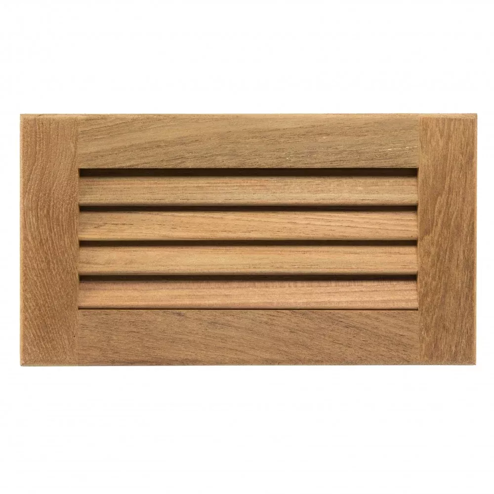 Teak Louvered Insert 11 3/16" Width x 6 3/8" Height x 3/4" Depth