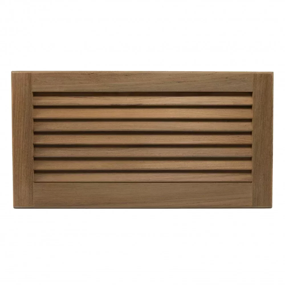 Teak Louvered Insert - 9-3/8" x 18" x 3/4"