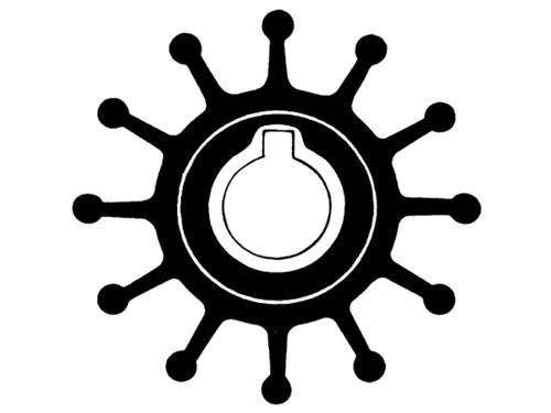 Technautic 7415 - Impeller W56xH29 Shaft 12 Key Flat 12-Blade