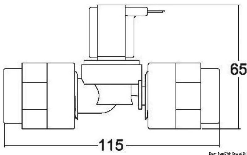 Tecma Plastic Solenoid Valve 24 V - Osculati 50.226.66