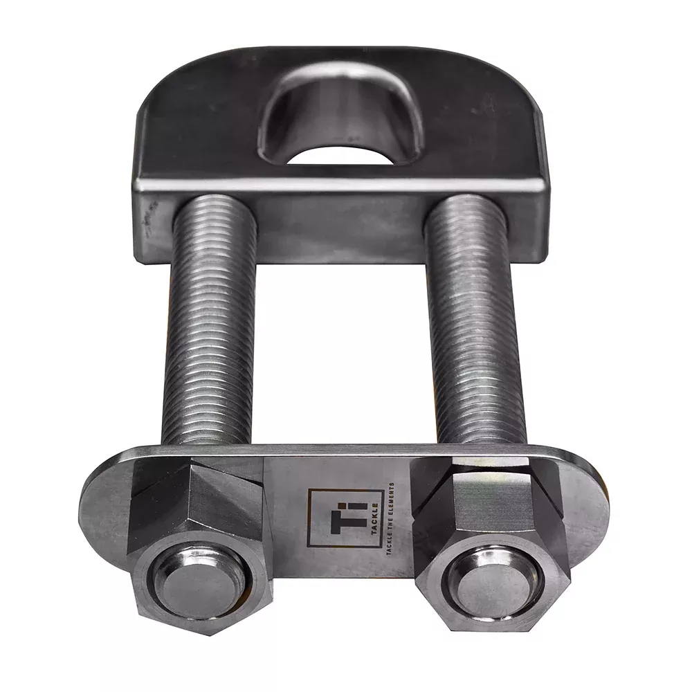 Ti-Tackle Titanium Transom D Ring - 6" Long Stud