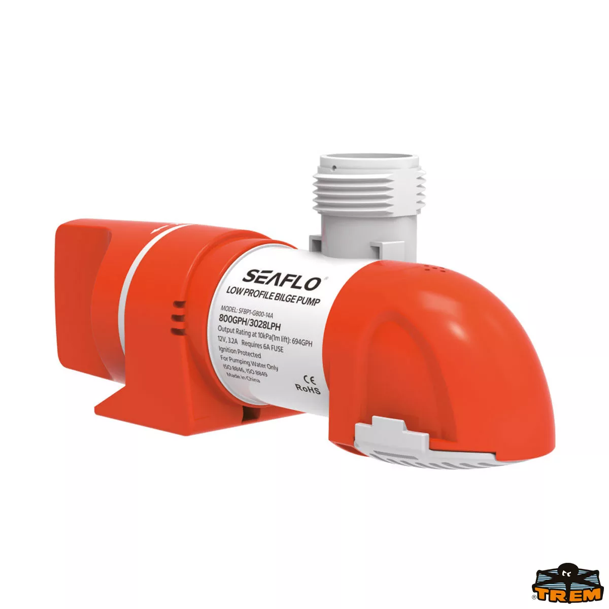 Trem P1612042 - Automatic Low Profile Bilge Pumps 1100 GPH 12V