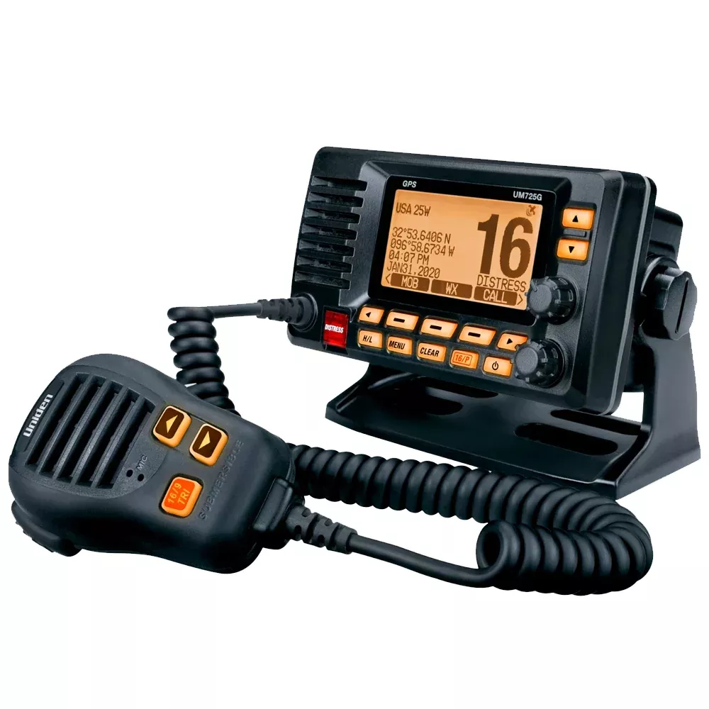 Uniden UM725 Fixed Mount VHF w/GPSBluetooth - Black