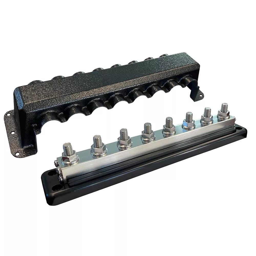 Victron Busbar 600A 8PCover 8X 3/8" Plus 8X M8 Terminals [VBB160080010]