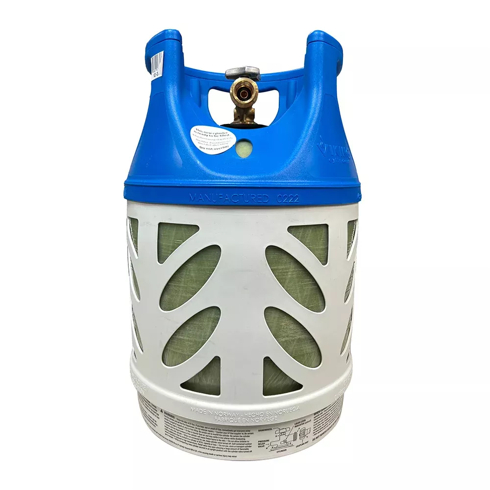 Viking Cylinders 17lb Vertical Fiberglass Composite LPG Cylinder w/Type 1 Valve - OPD, DOT, TC Approved [1420-0017]
