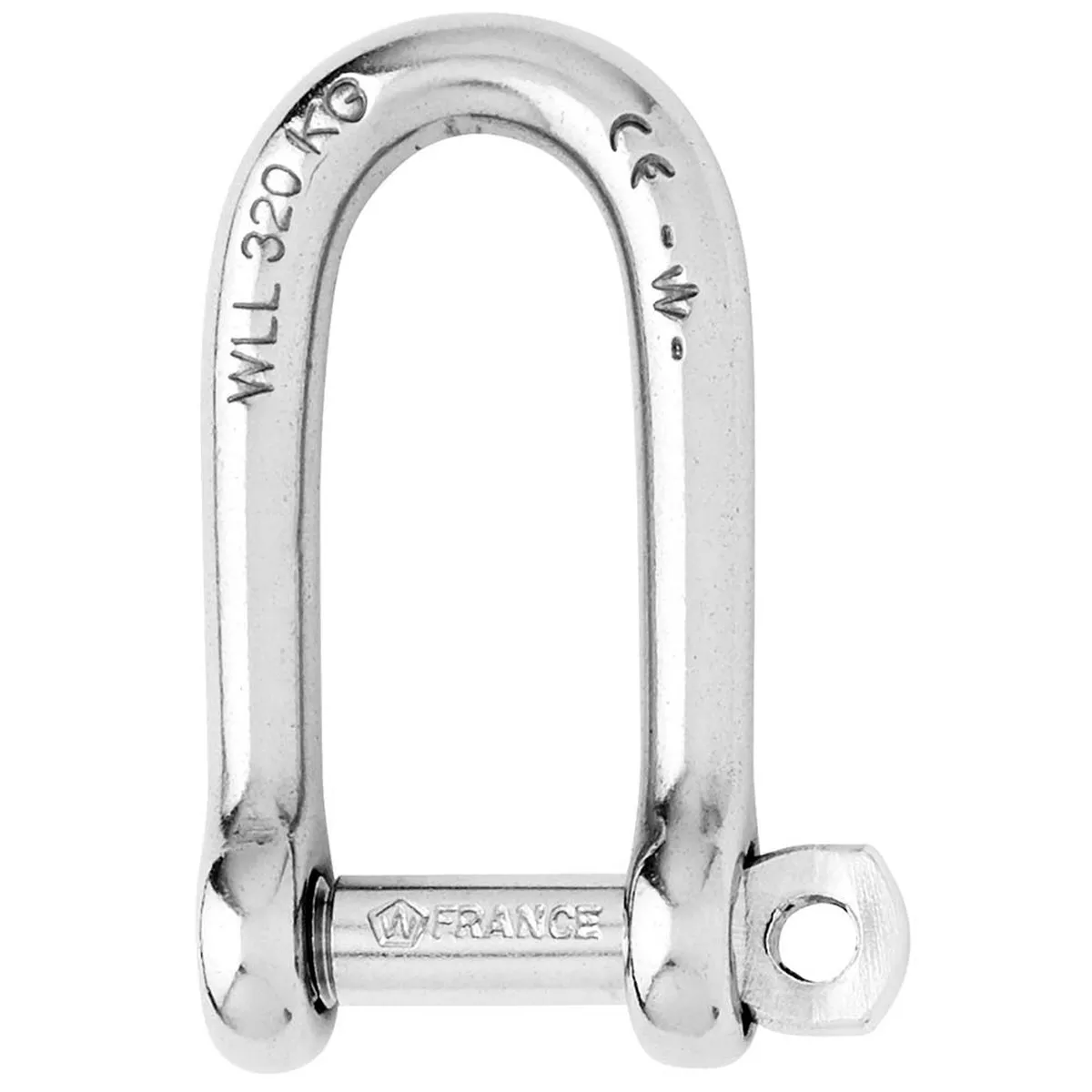 Wicahrd Self-Locking Long D Shackle - Diameter 5mm - 3/16" [1212W]