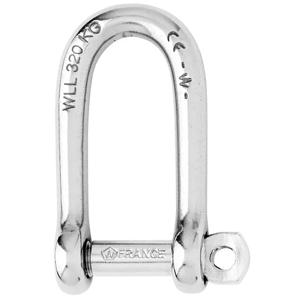 Wichard Self-Locking Long D Shackle – 10mm Diameter – 13/32″ [1215W]