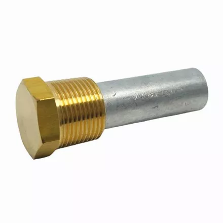 Zinc Anode With Brass Plug - Pencil Type 78 x 19mm - Pack of 5