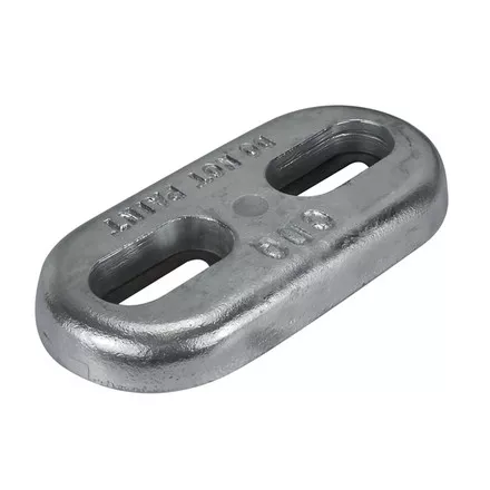 Zinc Oval Block Anodes Bolt-On Slotted Holes